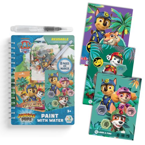 Водна розмальовка "Щенячий Патруль.  Джунглі" 8 сторінок  мініатюра фото 1