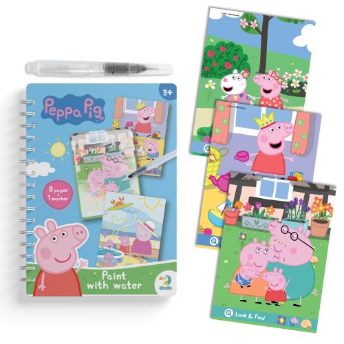 Водна розмальовка "Peppa Pig" 8 сторінок  мініатюра фото 1