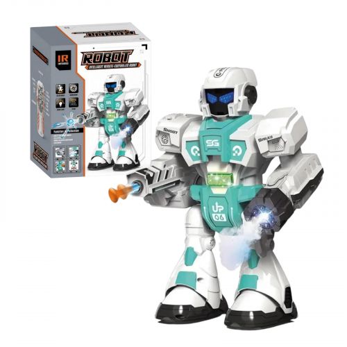 Робот на р.к.інтер-ний.батар. муз.світ.пар.стріляє,танцює кор.24,5*13*19 см. фото