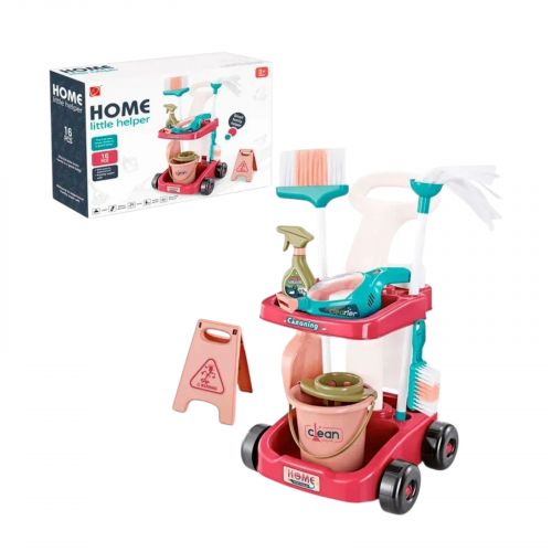 Візок для прибирання з відром, пилососом та аксес. батар. кор. 48*14*35 см.  мініатюра фото 1