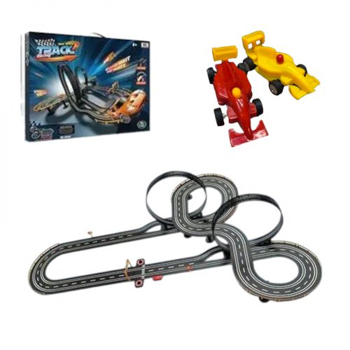 Трек з машинками(2шт. ) від мережі кор. 69*7*49 см.  мініатюра фото 1