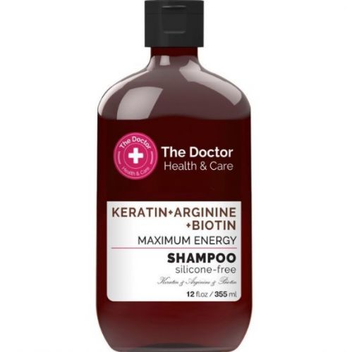 The Doctor Health & Care Шампунь Keratin + Arginine + Biotin Maximum Energy, 355мл  мініатюра фото 1