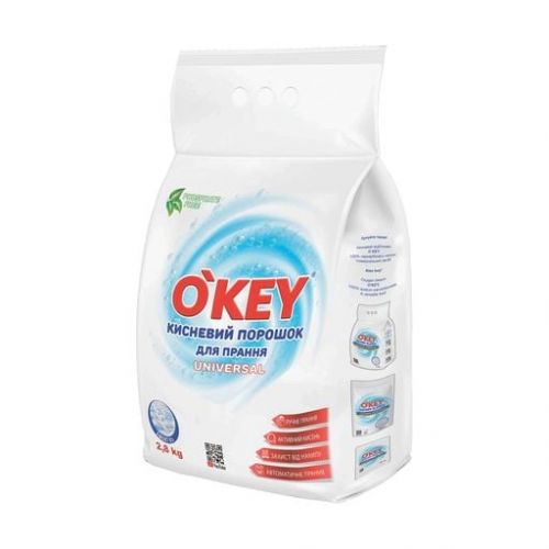 OKEY Универсальный кислородный порошок для стирки, 2. 8кг  мініатюра фото 1