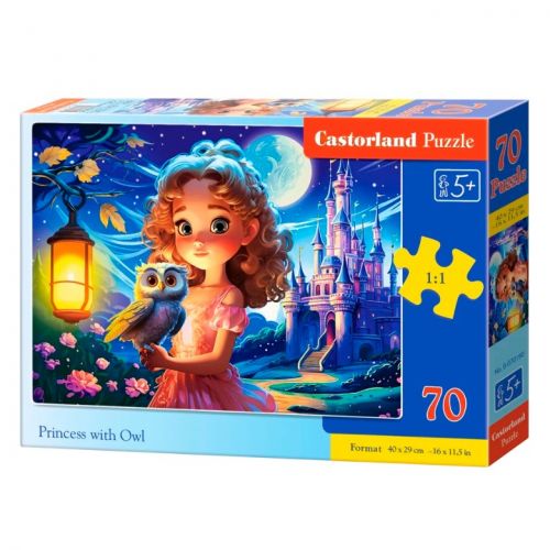 Пазли "Принцеса з совою" 70 елементів  мініатюра фото 1