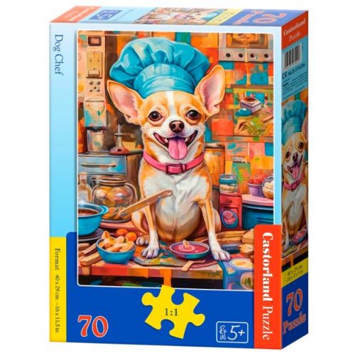 Пазли "Собака-кухар" 70 елементів  мініатюра фото 1
