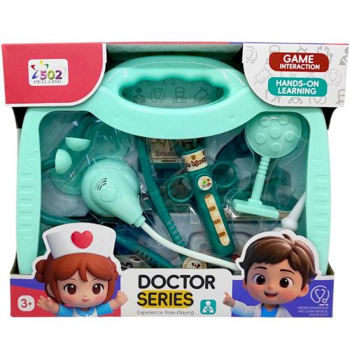 Лікарський набір у валізі (БІРЮЗОВИЙ) коробка - 27,5х7х23 см  мініатюра фото 1