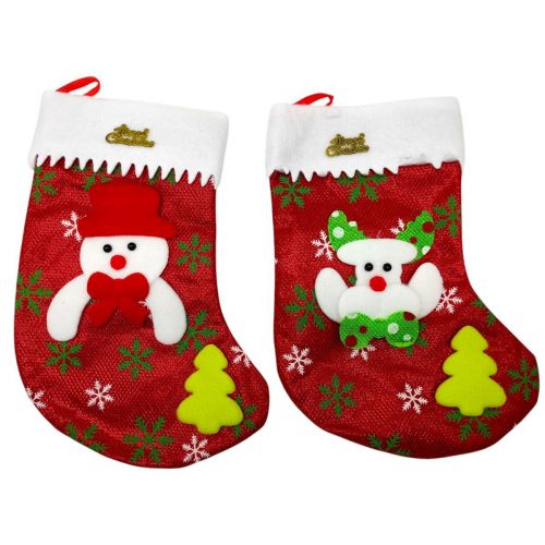 Чобіт для подарунків, фетр (ЧЕРВОНИЙ)  мініатюра фото 1