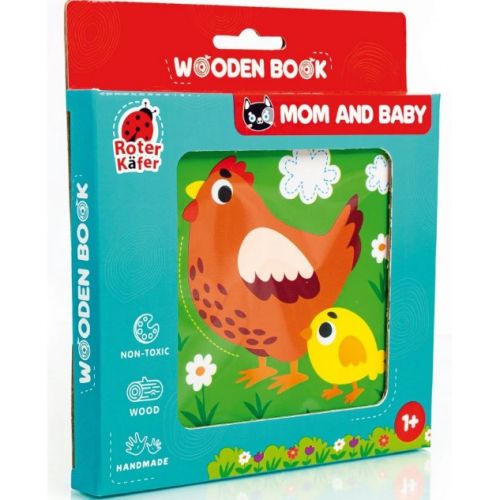 Деревянная игрушка "Деревянная книга.  Мама и дитя"  мініатюра фото 1