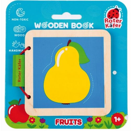 Деревянная игрушка "Деревянная книга.  Фрукты"  мініатюра фото 1