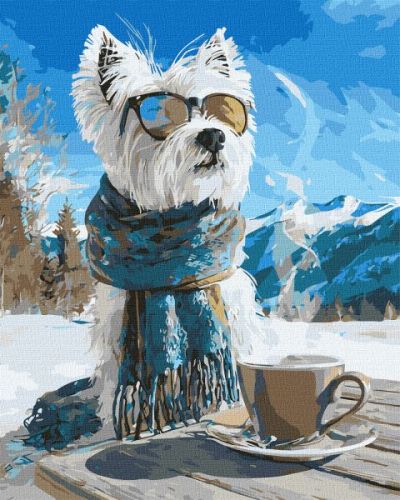 Картина за номерами - "Зимова перерва" ©art_selena_ua, 40х50см  мініатюра фото 1