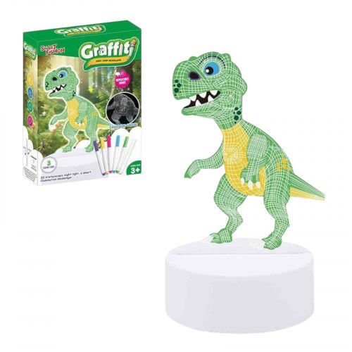 Нічник працює від мережі, підсвічування, 3 кольори світла, фломастери, USB кабель, в коробці  мініатюра фото 1