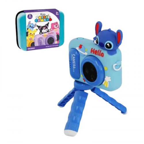 Фотоапарат роз’єм Type C, слот для TF карти, фронтальна та основна камери, звуки, ігри, чохол, штатив, у валізі  мініатюра фото 1