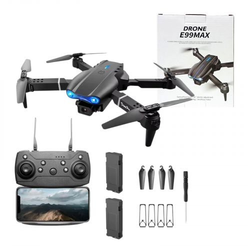 Квадрокоптер на радіокеруванні акумулятор, USB-кабель, викрутка, пульт, підсвічування, HD камера, сумка для зберігання, додаток, в коробці  мініатюра фото 1