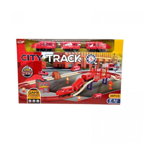 Уценка.  Железнодорожная Дорога (КРАСНАЯ) кор.  49х31*5х9*5 см.  - М'ЯТИЙ КУТ  мініатюра фото 1