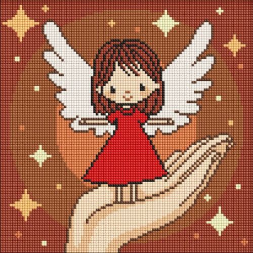 Алмазна мозаїка - "Долоня дива" ©art_selena_ua, 30х30см  мініатюра фото 1