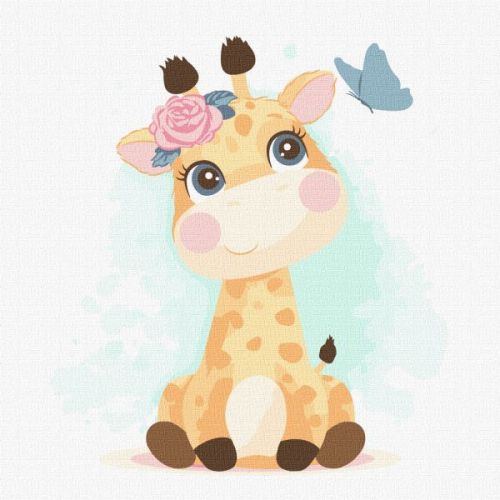 Картина за номерами - "Перше знайомство" 30х30см  мініатюра фото 1