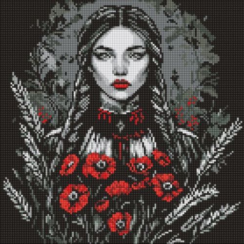 Алмазна мозаїка - "Жіноча сила" ©art_selena_ua, 40х40см  мініатюра фото 1