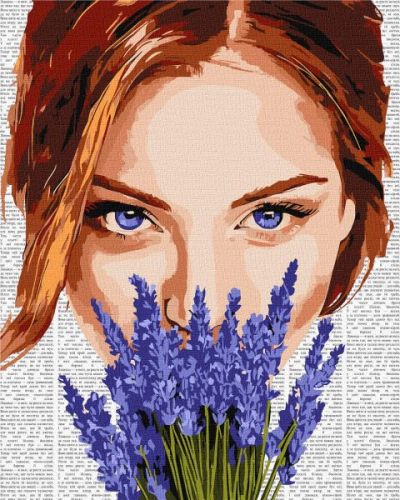Картина за номерами - "Барвиста поезія: Лаванда" ©art_selena_ua, 40х50см  мініатюра фото 1