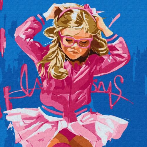 Картина за номерами - "Зефірна малишка" ©Mariia Kotiuzhynska, 50х50см  мініатюра фото 1