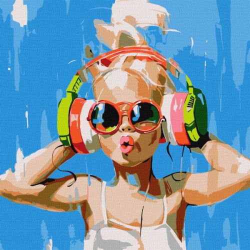 Картина за номерами - "ЇЇ літній біт" ©Mariia Kotiuzhynska, 50х50см  мініатюра фото 1