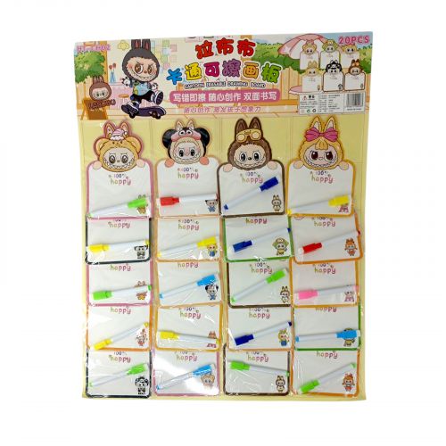 Блокнот с фломастером LABUBU (20 шт.  в наборе)  мініатюра фото 1