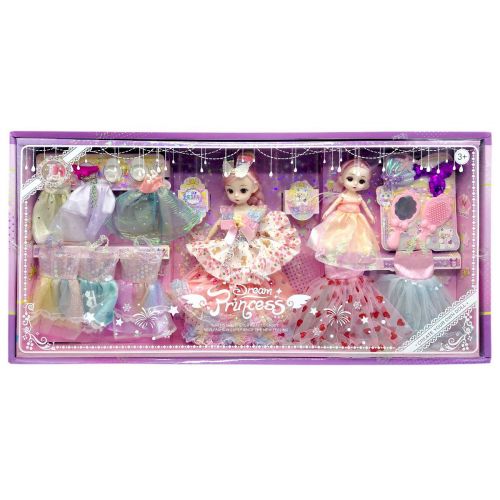 Лялька в коробці  В (РОЖЕВІЙ) СУКНІ  мініатюра фото 1