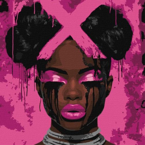 Картина за номерами - "Сльози неону" ©art_selena_ua, 40х40см  мініатюра фото 1