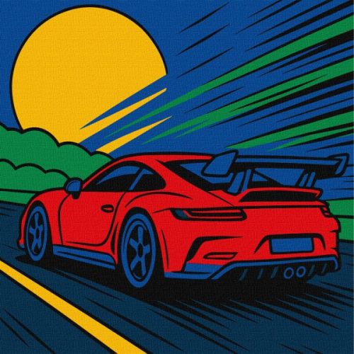 Картина за номерами - "Зі швидкістю вітру" ©art_selena_ua, 25х25см  мініатюра фото 1