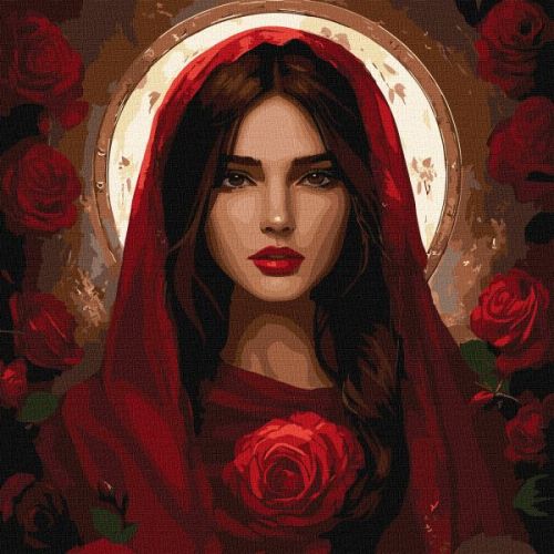 Картина за номерами - "Травнева троянда" ©art_selena_ua, 40х40см  мініатюра фото 1