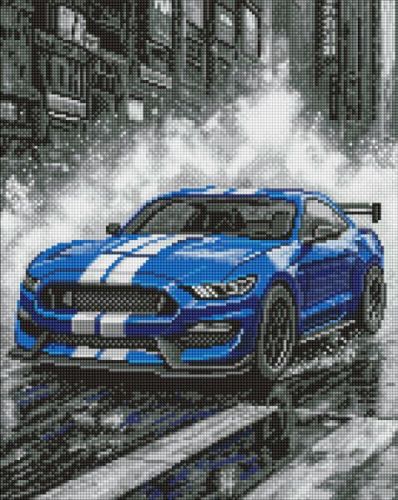 Алмазна мозаїка - "Сині перегони" ©art_selena_ua, 40х50см  мініатюра фото 1