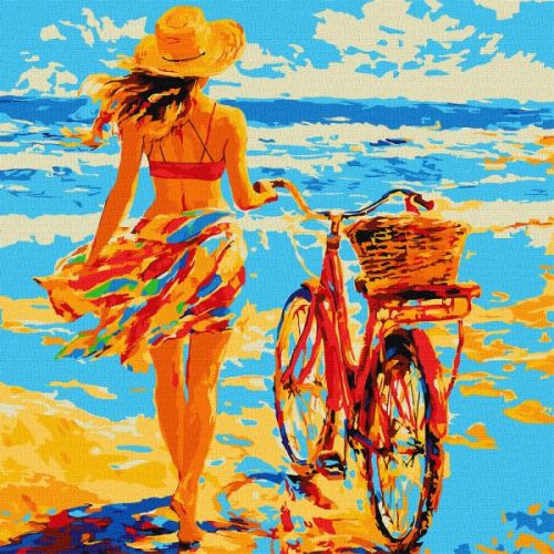 Картина за номерами - "Зустрічай літо" ©art_selena_ua, 40х40см  мініатюра фото 1