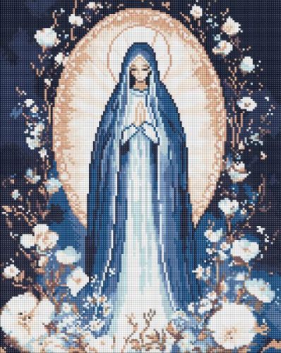 Алмазна мозаїка - "Непорочна Діва" ©art_selena_ua, 40х50см  мініатюра фото 1