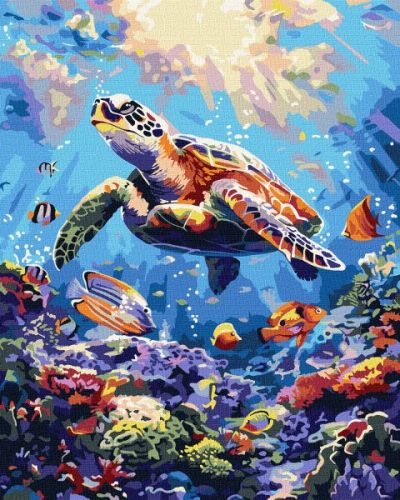 Картина за номерами - "Морський спокій" ©art_selena_ua, 40х50см  мініатюра фото 1