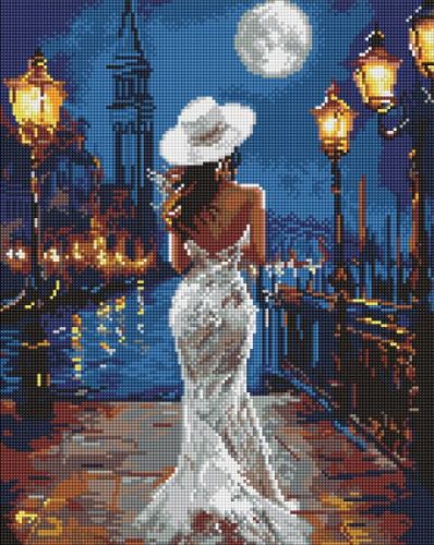 Алмазна мозаїка - "Біля причалу" ©art_selena_ua, 40х50см  мініатюра фото 1