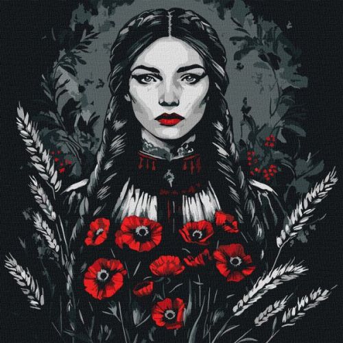 Картина за номерами - "Жіноча сила" ©art_selena_ua, 40х40см  мініатюра фото 1