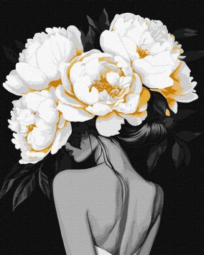 Картина за номерами - "Таємниці розквіту" з фарбами металік extra ©victoria_art, 40х50см  мініатюра фото 1