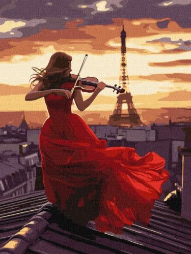 Картина за номерами - "Гра на скрипці" ©art_selena_ua, 30х40см  мініатюра фото 1