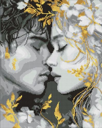 Алмазна мозаїка - "Погляд губами" ©art_selena_ua, 40х50см  мініатюра фото 1