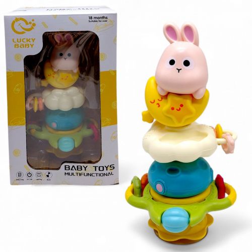 Брязкальце на присосці "Зайченя" коробка 30*14*19 см  мініатюра фото 1