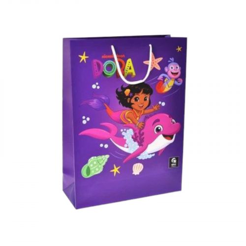 Пакет паперовий L "Дора мандрівниця" р. 31x42x12 см  мініатюра фото 1