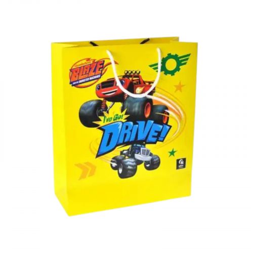 Пакет паперовий "Блиск і диво-машини" р. 27x33x11 см  мініатюра фото 1
