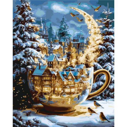 Картина за номерами "Ніч різдвяних чудес" 40х50 см  мініатюра фото 1