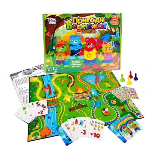 Настольная игра "Приключения Медвежат", в коробке  мініатюра фото 1