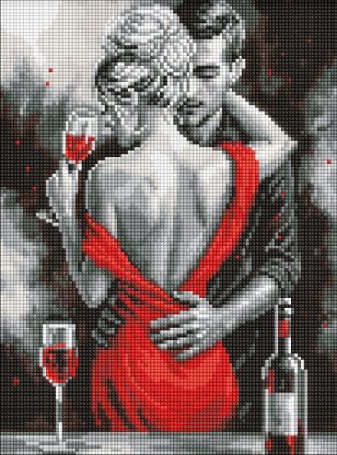 Алмазна мозаїка - "Червоне кохання" ©art_selena_ua, 30х40см  мініатюра фото 1