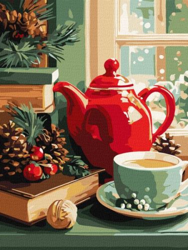 Картина за номерами - "Затишний натюрморт" ©art_selena_ua, 30х40см  мініатюра фото 1