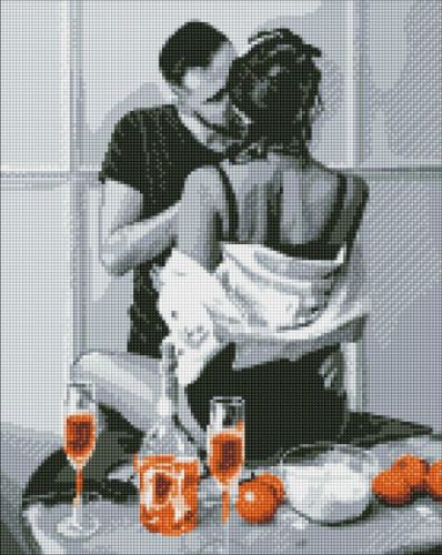 Алмазна мозаїка - "Ранкова пристрасть", 40х50см  мініатюра фото 1