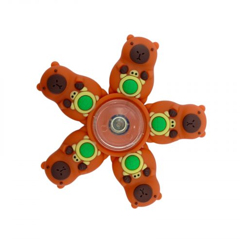 Спинер резиновый КАПИБАРА (КОРИЧНЕВЫЙ)  мініатюра фото 1