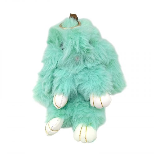 Хутряний брелок "Кролик",23 СМ (МʼЯТНИЙ)  мініатюра фото 1