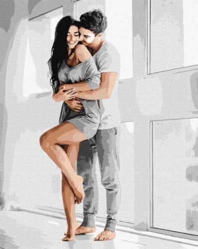 Картина за номерами - "Чутливі обійми", 40х50см  мініатюра фото 1