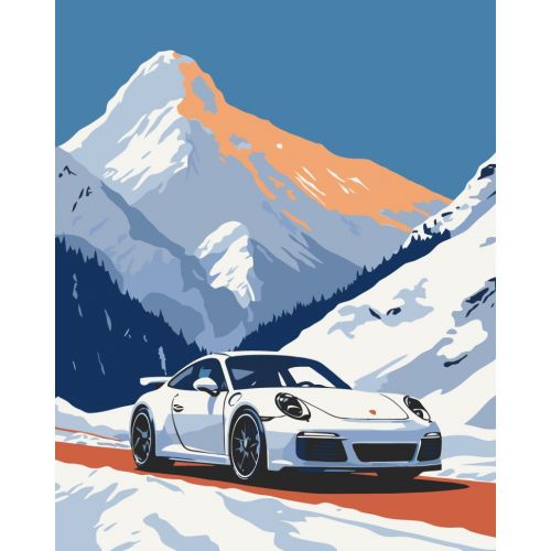 Картина по номерам "Porsche 911" 40х50 см  мініатюра фото 1
